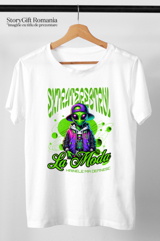 Tricou Femei, Barbati, Copii, Fata, Baiat, Unisex Personalizat Extraterestru Stil Stradal Fashion - Hainele care te Definesc, Look Unic și Modern [2]