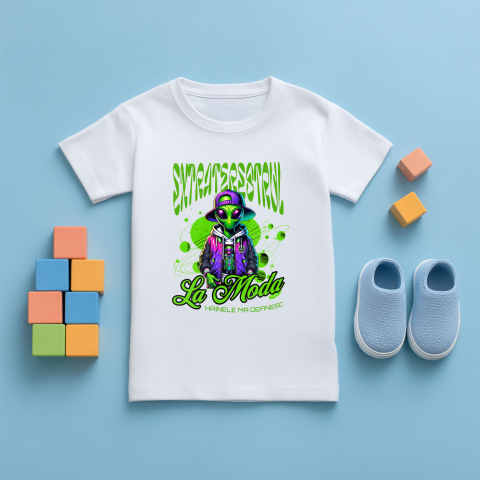 Tricou Femei, Barbati, Copii, Fata, Baiat, Unisex Personalizat Extraterestru Stil Stradal Fashion - Hainele care te Definesc, Look Unic și Modern [4]