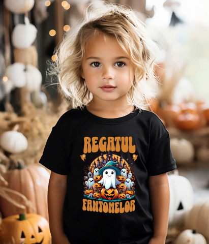 Tricou Femei, Barbati, Copii, Fata, Baiat, Unisex Personalizat Regatul Fantomelor | Castel Bântuit și Fantome | Dovleac Halloween [2]