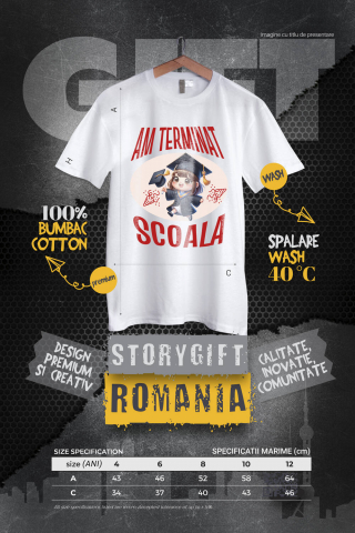 Tricou Femei, Barbati, Copii, Fata, Baiat, Unisex Personalizat Fată Absolvire | Cadou Personalizat pentru Absolvenți [3]