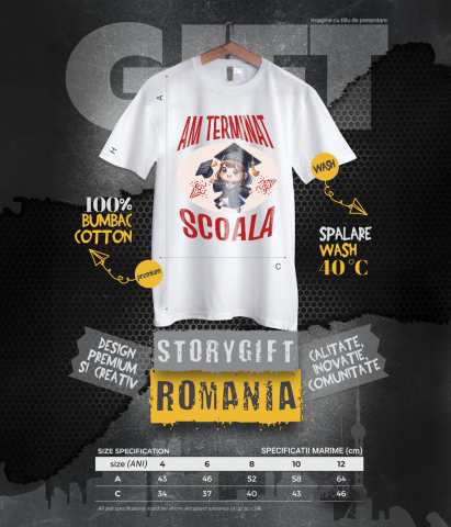 Tricou Femei, Barbati, Copii, Fata, Baiat, Unisex Personalizat Fată Absolvire | Cadou Personalizat pentru Absolvenți [5]
