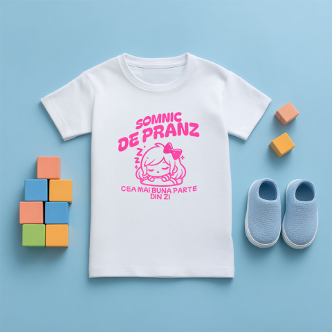 Tricou Femei, Barbati, Copii, Fata, Baiat, Unisex Personalizat Fata Dormind cu Funda – Cadou Personalizat pentru Copii și Familie [4]