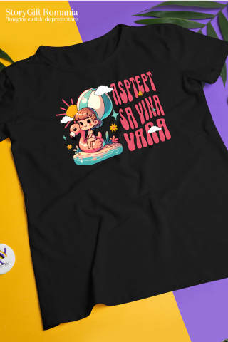 Tricou Femei, Barbati, Copii, Fata, Baiat, Unisex Personalizat Fată pe Colac Flamingo în Mare – Cadou Personalizat pentru Copii și Familie [4]