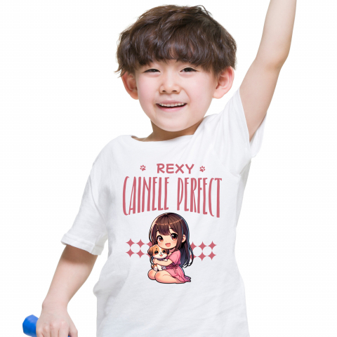 Tricou Femei, Barbati, Copii, Fata, Baiat, Unisex Personalizat Rexy Câinele Perfect – Tricou Personalizat pentru Iubitorii de Câini [1]