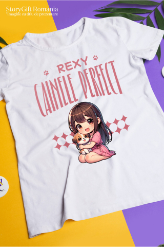 Tricou Femei, Barbati, Copii, Fata, Baiat, Unisex Personalizat Rexy Câinele Perfect – Tricou Personalizat pentru Iubitorii de Câini [2]