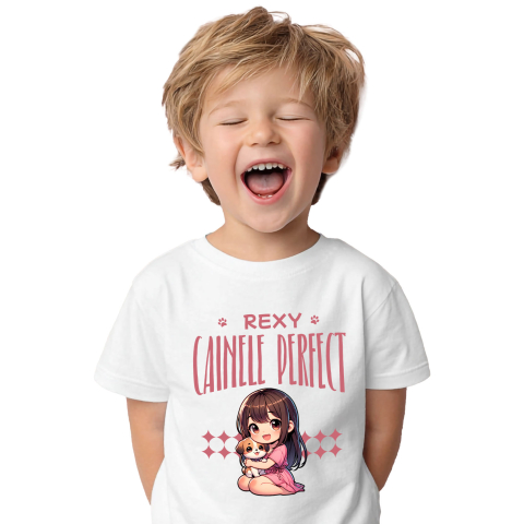 Tricou Femei, Barbati, Copii, Fata, Baiat, Unisex Personalizat Rexy Câinele Perfect – Tricou Personalizat pentru Iubitorii de Câini [1]