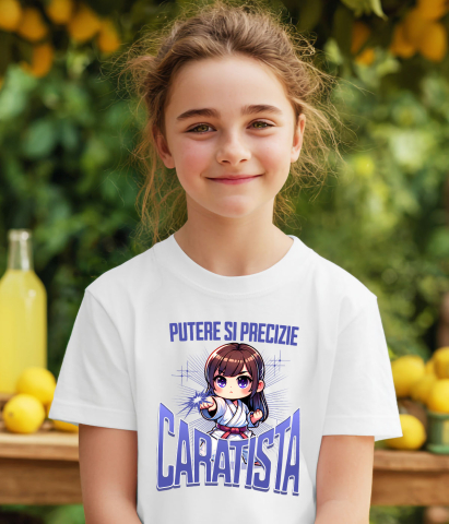 Tricou Femei, Barbati, Copii, Fata, Baiat, Unisex Personalizat Fată Anime Karate – Putere, Disciplină și Motivație [2]