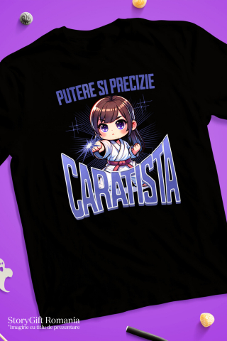 Tricou Femei, Barbati, Copii, Fata, Baiat, Unisex Personalizat Fată Anime Karate – Putere, Disciplină și Motivație [2]