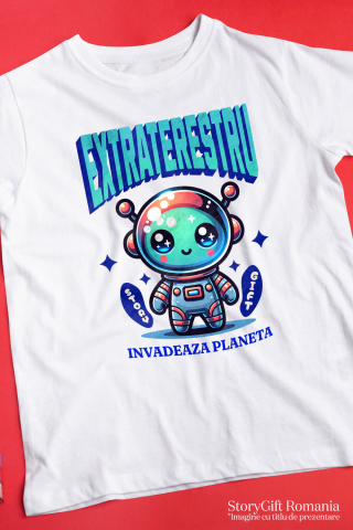 Tricou Femei, Barbati, Copii, Fata, Baiat, Unisex Personalizat Costum Extraterestru Invazie - Costum Spațial Personalizat pentru Familie, Copii și Tati [2]