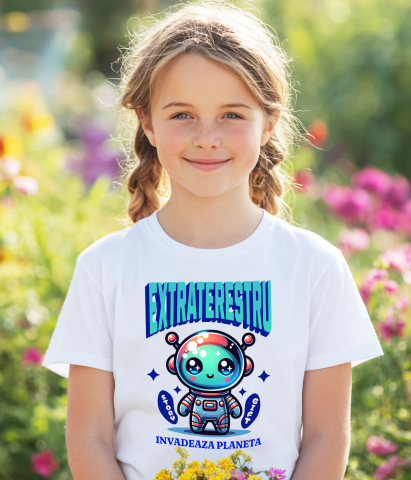 Tricou Femei, Barbati, Copii, Fata, Baiat, Unisex Personalizat Costum Extraterestru Invazie - Costum Spațial Personalizat pentru Familie, Copii și Tati [2]