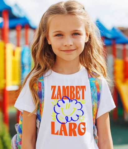 Tricou Femei, Barbati, Copii, Fata, Baiat, Unisex Personalizat Zâmbet Larg – Tricou Personalizat cu Floare Colorată și Mesaj Inspirațional [2]