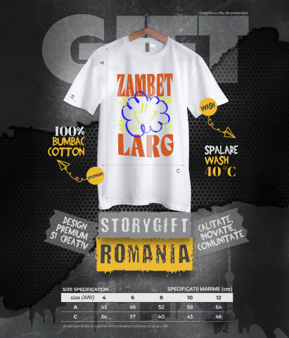 Tricou Femei, Barbati, Copii, Fata, Baiat, Unisex Personalizat Zâmbet Larg – Tricou Personalizat cu Floare Colorată și Mesaj Inspirațional [5]