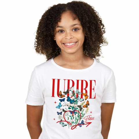 Tricou Femei, Barbati, Copii, Fata, Baiat, Unisex Personalizat Trandafir Colorat Arta Pictura Curgătoare pentru Cea Mai Bună Prietenă | Cadouri Personalizate pentru Familie și Prieteni