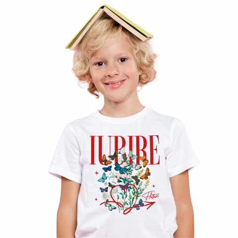 Tricou Femei, Barbati, Copii, Fata, Baiat, Unisex Personalizat Trandafir Colorat Arta Pictura Curgătoare pentru Cea Mai Bună Prietenă | Cadouri Personalizate pentru Familie și Prieteni [1]