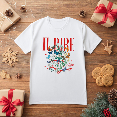 Tricou Femei, Barbati, Copii, Fata, Baiat, Unisex Personalizat Trandafir Colorat Arta Pictura Curgătoare pentru Cea Mai Bună Prietenă | Cadouri Personalizate pentru Familie și Prieteni [4]