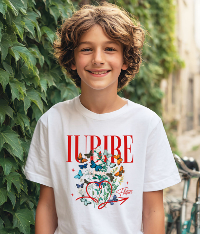 Tricou Femei, Barbati, Copii, Fata, Baiat, Unisex Personalizat Trandafir Colorat Arta Pictura Curgătoare pentru Cea Mai Bună Prietenă | Cadouri Personalizate pentru Familie și Prieteni [3]