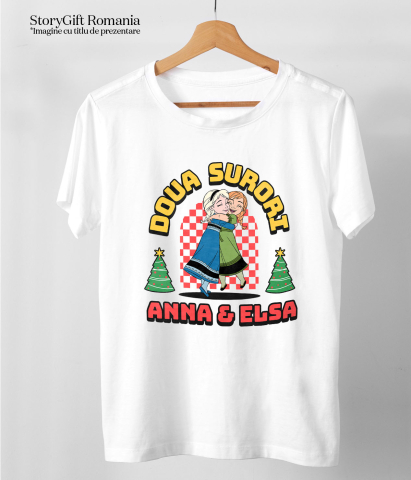 Tricou Copii cu Frozen - Jurnalul Elsei si Anei 100% Bumbac, Alb, 8 Ani [4]