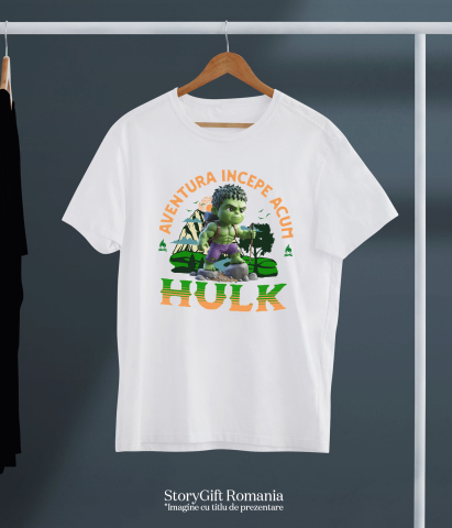 Tricou Copii cu Hulk: Călătorii Împreună cu Magia Disney 100% Bumbac, Alb, 4 Ani [4]