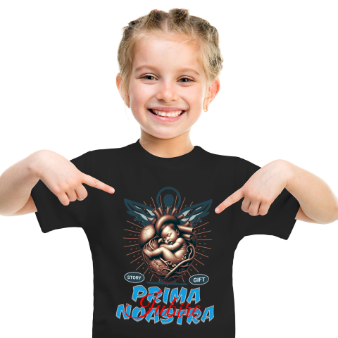 Mama - Tricou Femei, Barbati, Copii, Fata, Baiat, Unisex Personalizat "Inima Umană și Bebe – Cadouri Personalizate pentru Mama și Copii cu Mesajul Primei Iubiri"