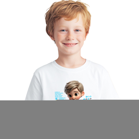 Pisici - Tricou Copii cu Ken – Misiune alaturi de Pisicuta 100% Bumbac, Alb, 10 Ani