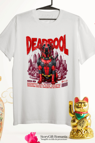 Tricou Femei, Barbati, Copii, Fata, Baiat, Unisex Personalizat Labrador Retriever în Costum Deadpool - Cadou Personalizat pentru Copii și Familie [2]
