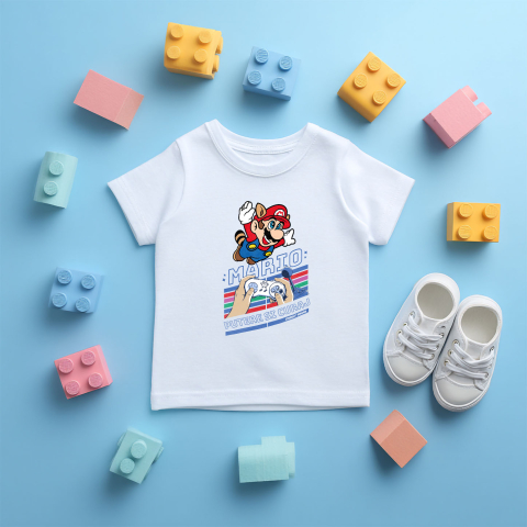 Tricou Copii cu Lumea Magica a lui Mario 100% Bumbac, Alb, 10 Ani [4]