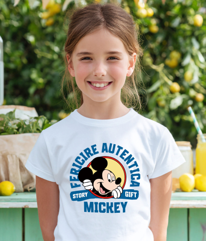 Tricou Copii cu Magia Disney cu Mickey Mouse 100% Bumbac, Alb, 12 Ani [3]