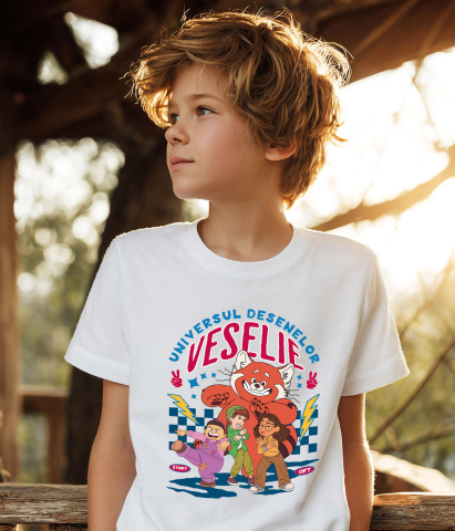 Tricou Copii cu Mei Lee și Prietenii: Prieteniile Care Transformă Lumea 100% Bumbac, Alb, 6 Ani [3]