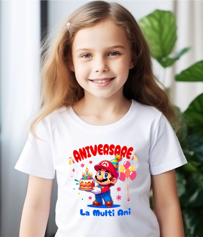 Tricou Copii cu Minecraft Aniversare – Aventuri si Surprize in Cuburi 100% Bumbac, Alb, 6 Ani [3]