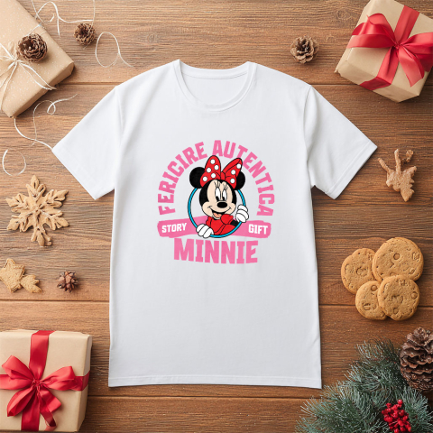 Tricou Copii cu Minnie, cu inima plină de speranță 100% Bumbac, Alb, 12 Ani [4]