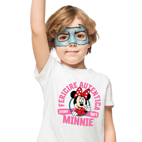 Tricou Copii cu Minnie, cu inima plină de speranță 100% Bumbac, Alb, 12 Ani [1]