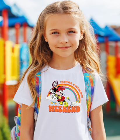 Tricou Copii cu Minnie In Actiune la Tenis 100% Bumbac, Alb, 6 Ani [2]