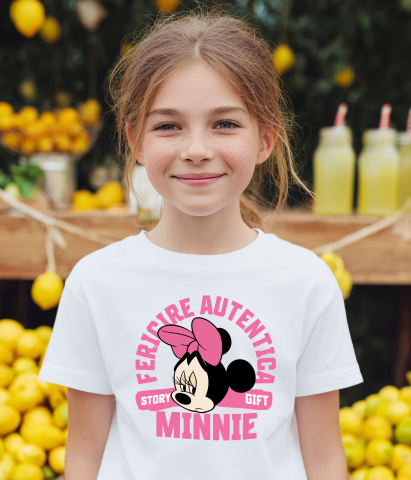 Tricou Copii cu Minnie, povestea unei zile triste 100% Bumbac, Alb, 12 Ani [2]