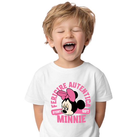 Tricou Copii cu Minnie, povestea unei zile triste 100% Bumbac, Alb, 12 Ani [1]