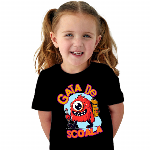 Tricou Femei, Barbati, Copii, Fata, Baiat, Unisex Personalizat Monstru Vesel cu Blană Roșie – Cadou Personalizat Educațional pentru Copii