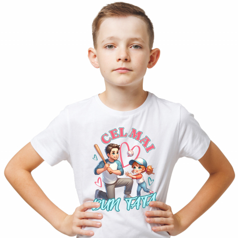 Tricou Femei, Barbati, Copii, Fata, Baiat, Unisex Personalizat Cadouri Personalizate Tata și Fiice | Te Iubim Tata, Ieri, Astăzi și Pentru Totdeauna [1]