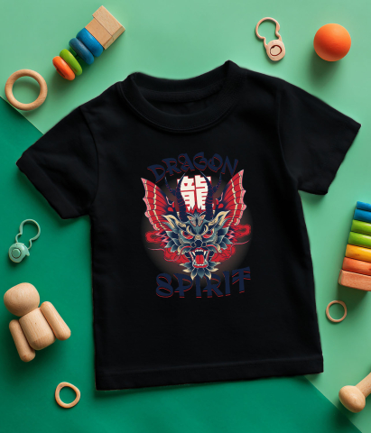 Tricou Femei, Barbati, Copii, Fata, Baiat, Unisex Personalizat Costum Dragon Chinezesc cu Coarne - Inspirat din Cultura Asiatică - Personalizat [4]