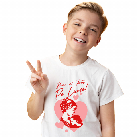 Mama - Tricou Femei, Barbati, Copii, Fata, Baiat, Unisex Personalizat Decor Personalizat Mama și Copil - „Bine Ai Venit Pe Lume”