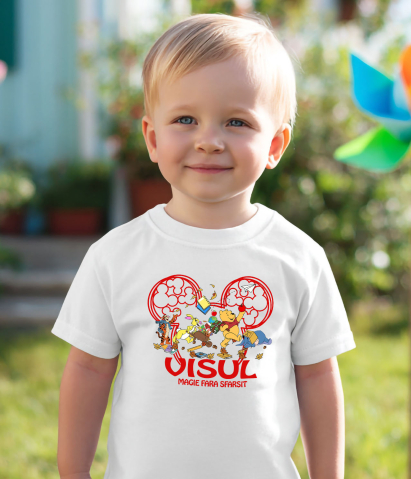 Tricou Copii cu Prietenii lui Winnie – Distractie si Joaca 100% Bumbac, Alb, 12 Ani [2]