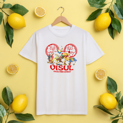 Tricou Copii cu Prietenii lui Winnie – Distractie si Joaca 100% Bumbac, Alb, 12 Ani [4]