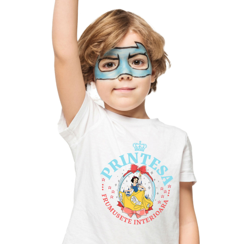 Tricou Copii cu Printesa - Oglinda Albei ca Zapada 100% Bumbac, Alb, 10 Ani [1]