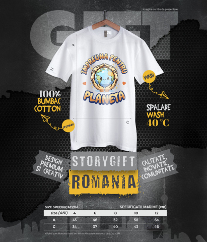 Tricou Femei, Barbati, Copii, Fata, Baiat, Unisex Personalizat "Pui și Planeta Pământ - Produse Personalizate pentru Familie, Copii, Tati și Prieteni" [5]