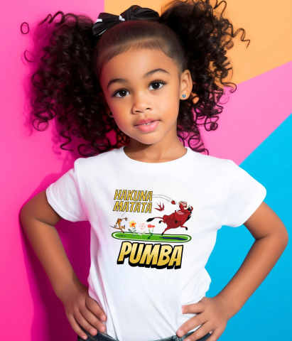 Tricou Copii cu Pumba, îndrăgostit până peste urechi, cu inimioare 100% Bumbac, Alb, 6 Ani [3]