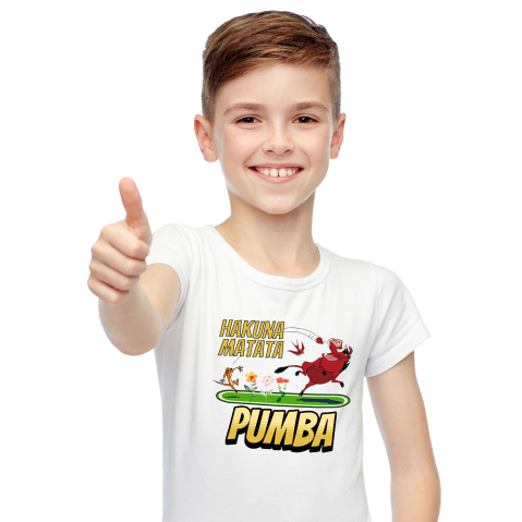 Tricouri - Tricou Copii cu Pumba, îndrăgostit până peste urechi, cu inimioare 100% Bumbac, Alb, 6 Ani