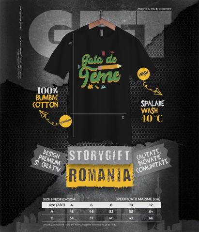 Tricou Femei, Barbati, Copii, Fata, Baiat, Unisex Personalizat Rechizite Școlare – Creion Gata de Școală pentru Copii [5]