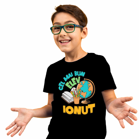 Tricou Femei, Barbati, Copii, Fata, Baiat, Unisex Personalizat Rechizite Școlare Personalizate: Glob Pământesc, Carioci, Pensule și Cadouri Educaționale pentru Familie și Copii [1]