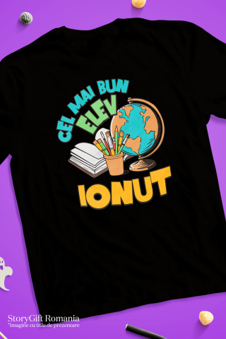 Tricou Femei, Barbati, Copii, Fata, Baiat, Unisex Personalizat Rechizite Școlare Personalizate: Glob Pământesc, Carioci, Pensule și Cadouri Educaționale pentru Familie și Copii [2]