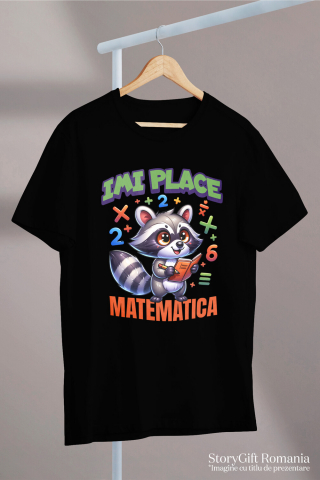 Tricou Femei, Barbati, Copii, Fata, Baiat, Unisex Personalizat Tricou Sconcs Matematician - "Îmi Place Matematica" | Cadou Educațional pentru Copii și Iubitori de Știință [2]