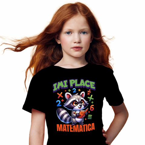 Tricou Femei, Barbati, Copii, Fata, Baiat, Unisex Personalizat Tricou Sconcs Matematician - "Îmi Place Matematica" | Cadou Educațional pentru Copii și Iubitori de Știință [1]