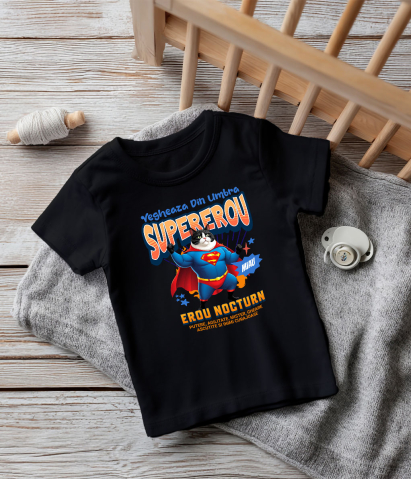 Tricou Femei, Barbati, Copii, Fata, Baiat, Unisex Personalizat Scottish Fold în Costum de Superman – Cadoul Perfect pentru Iubitorii de Pisici [4]